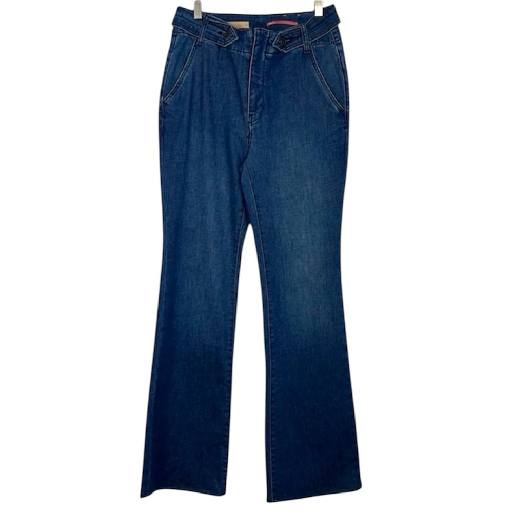 NWOT Pilcro Medium Wash Flare Jeans Size 29 High Rise Wide Leg Denim